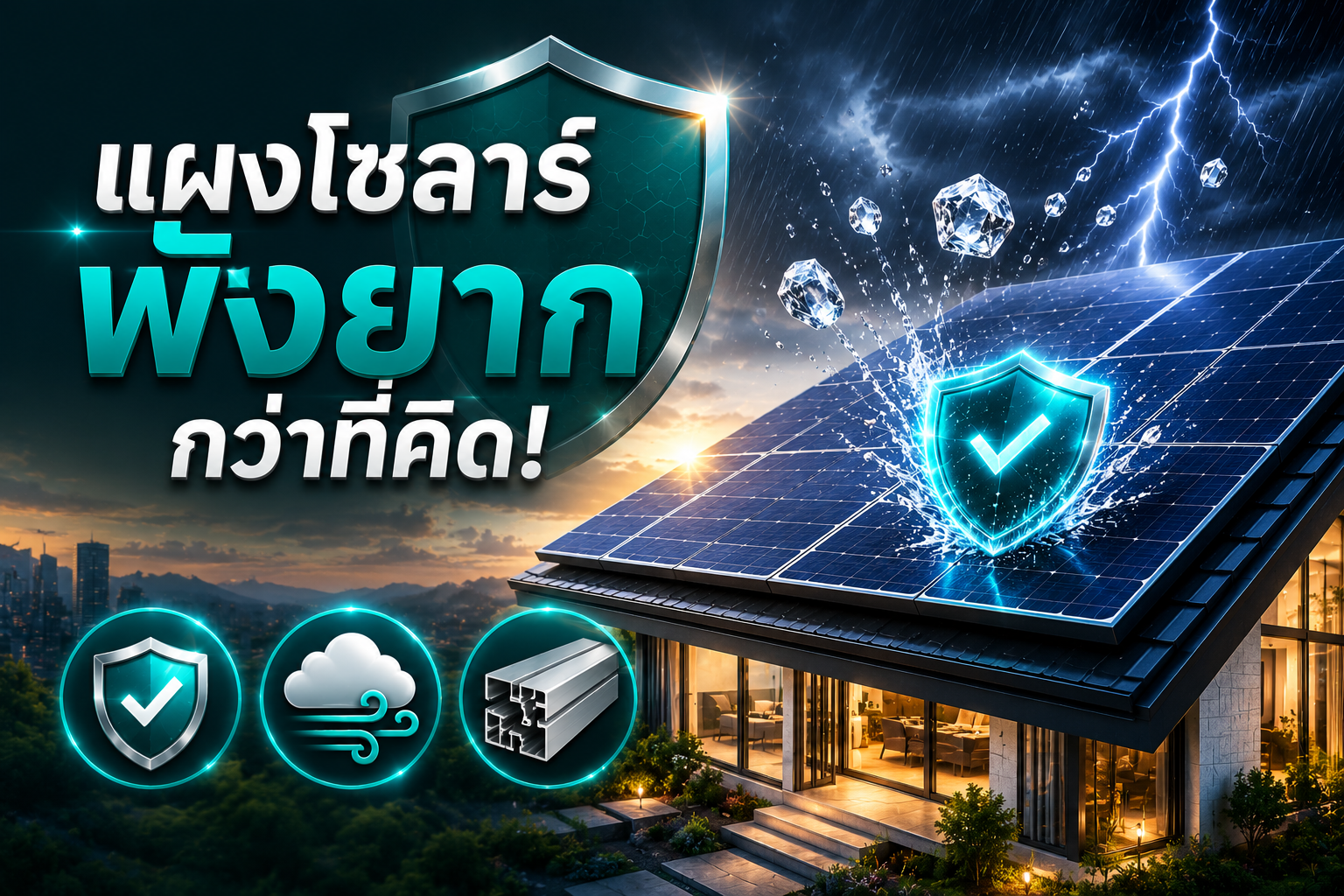 แผงโซลาร์พังยากกว่าที่คิด: ความทนทานที่คุณอาจไม่รู้