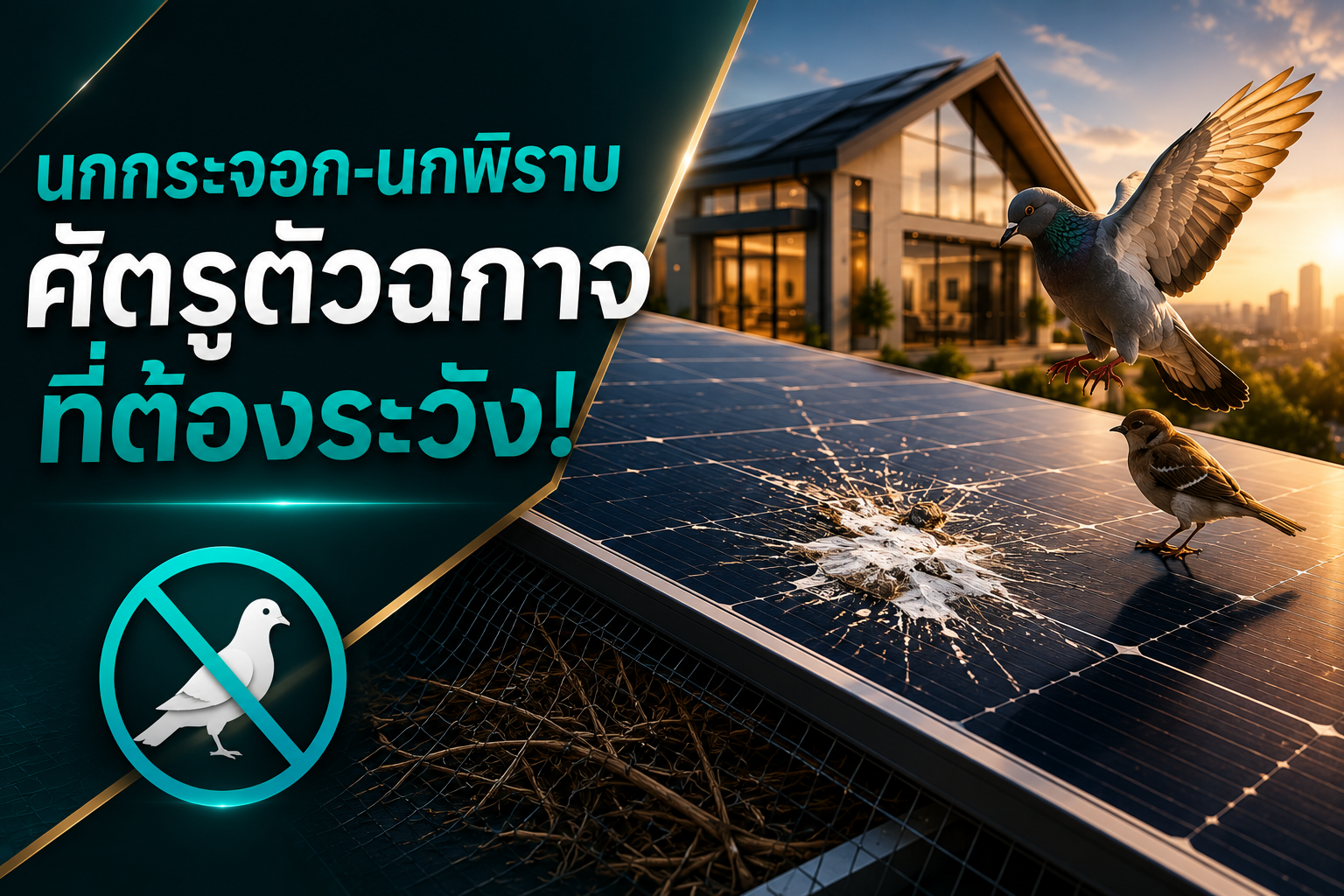 นกกระจอก-นกพิราบ ศัตรูตัวฉกาจที่ต้องระวัง