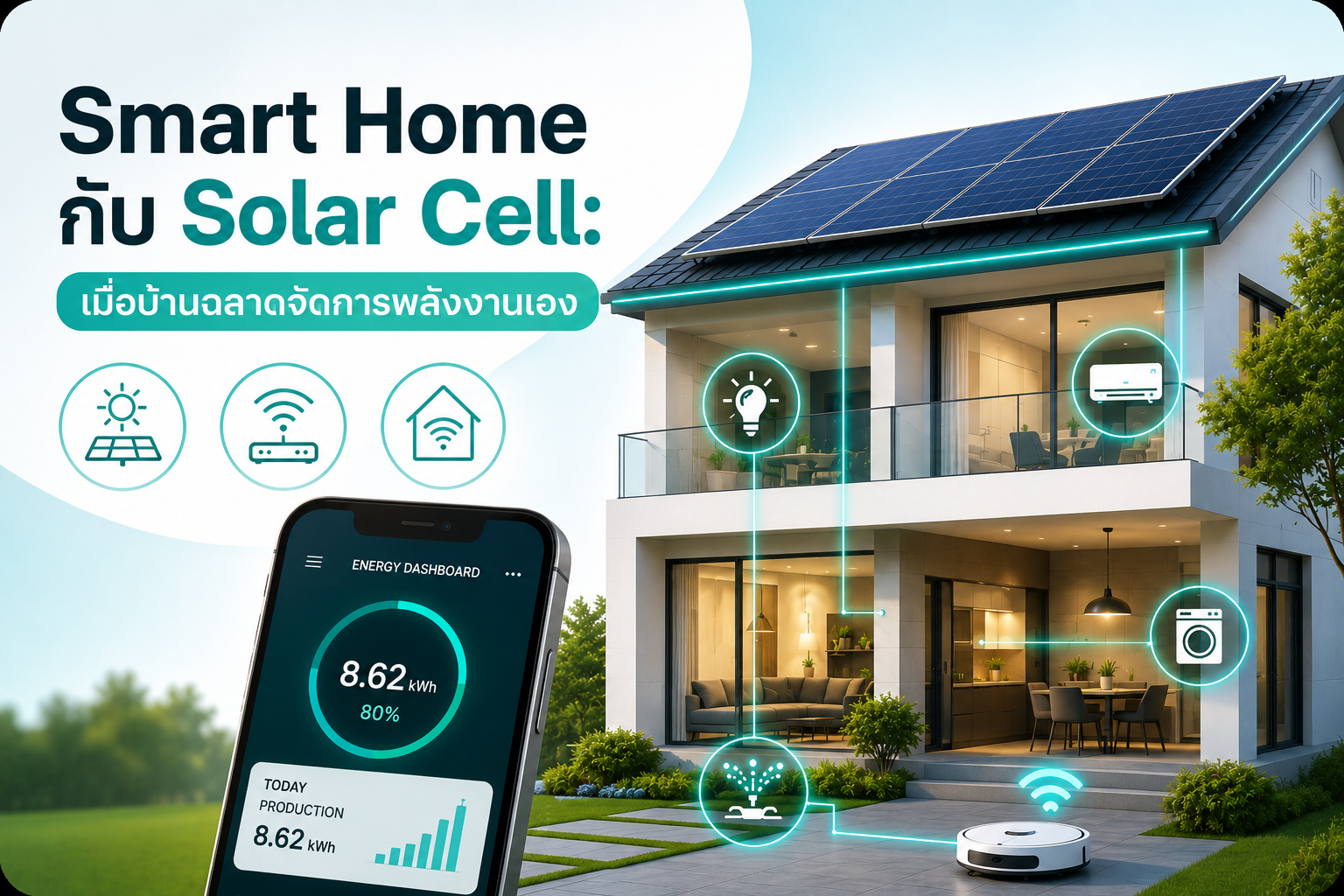 Smart Home กับ Solar Cell: เมื่อบ้านฉลาดจัดการพลังงานเอง